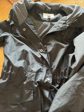 a new day black Hooded Utility Jacket
